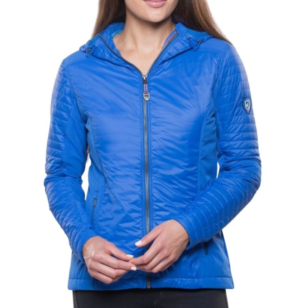 KÜHL Firefly insulated zip jacket blue women's size L